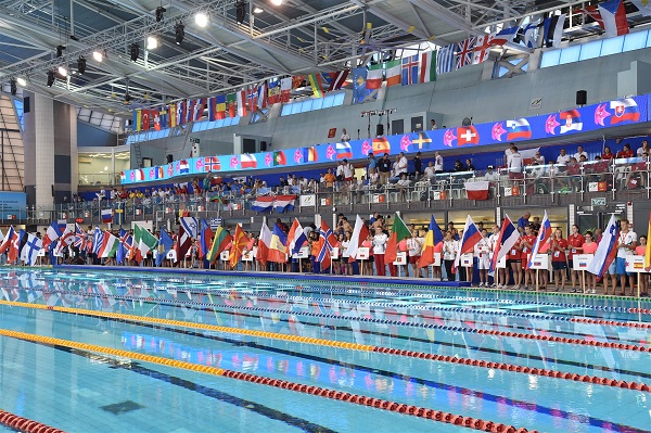 פתיחת תחרות שחייה | צילום: רן אליהו נתניה על המפה האירופאית בשחייה
