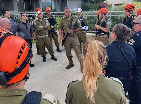  תרגיל המדמה נפילות טילים ברחבי נתניה