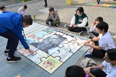 חגיגת יום הולדת למשורר הלאומי בבי"ס ביאליק בנתניה