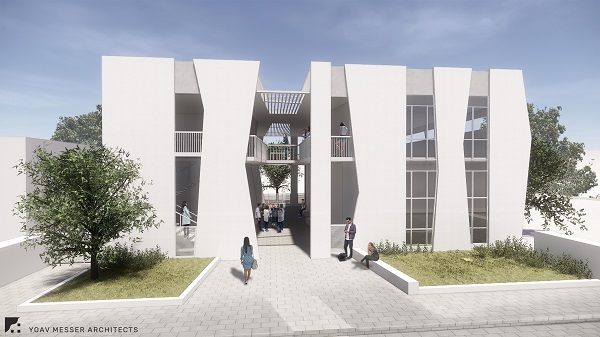 הדמיה | יואב משרד אדריכלים מתנ"ס חדש יוקם במרכז העיר נתניה