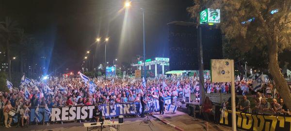  המחאה נגד החקיקה המשפטית ממשיכה בנתניה