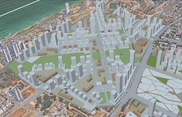 הדמייה | עיריית נתניה המרכז העירוני החדש של נתניה יוצא לדרך 