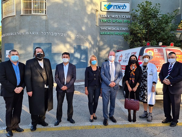 שגריר צרפת בישראל ביקר בבית חולים לניאדו