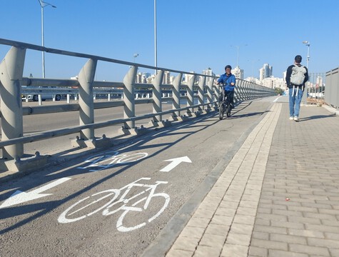  שביל אופניים ומעבר הולכי רגל נפתחו לתנועה בגשר מחלף פולג