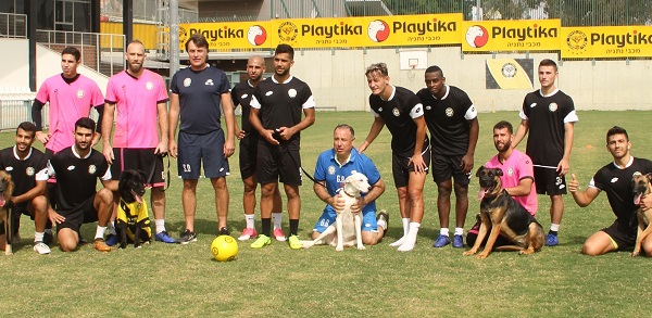 מועדון הכדורגל מכבי נתניה מאמץ את כלביית נתניה