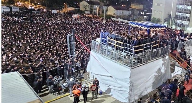  אלפים חוגגים בנתניה את חתונת נכדת האדמו"ר מצאנז