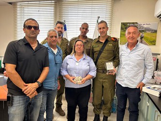 מפקד מחוז דן בפיקוד העורף נפגש עם ראש מועצת קדימה-צורן