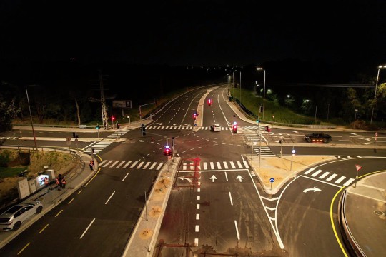  הושלם פרויקט בצומת קדימה-צורן בהשקעה של 16 מיליון ש"ח